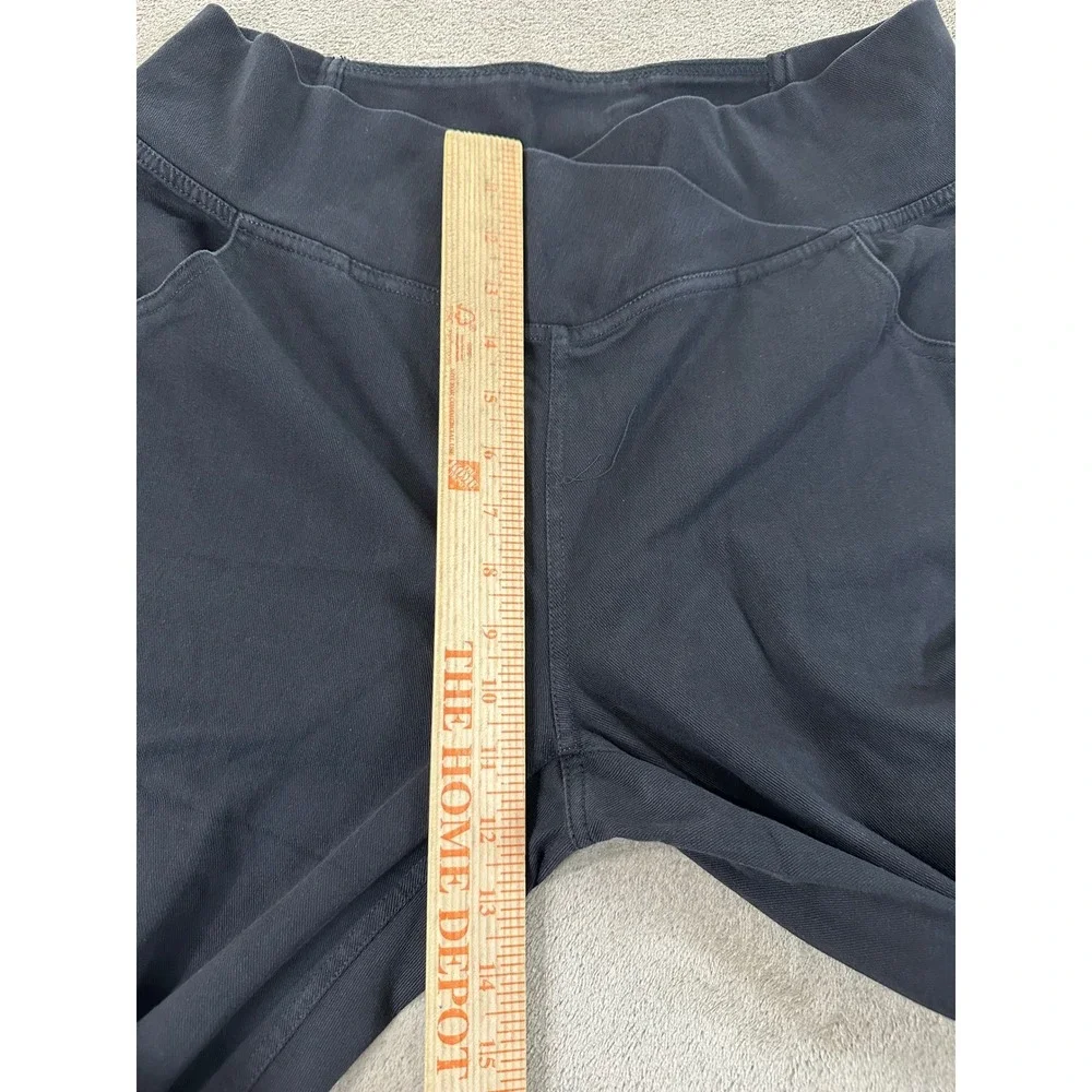 Halara Flex Denim Crossover Flare Pants Women's XLT Tall Black Athleisure NEW - Picture 9 of 13